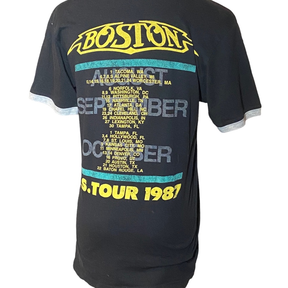 Boston Band Tee T-Shirt Music Tour Reproduction 1987 Ladies M - Picture 2 of 8